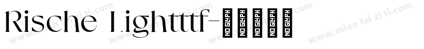 Rische Lightttf字体转换